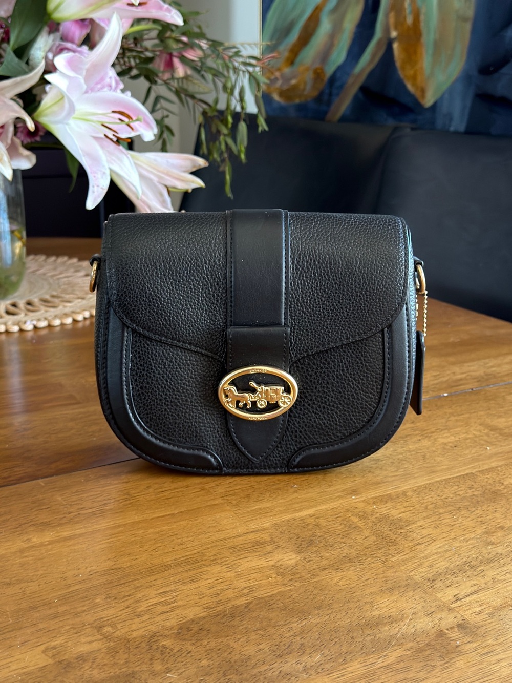 COACH Georgie Saddle Bag - Picture 2 of 6